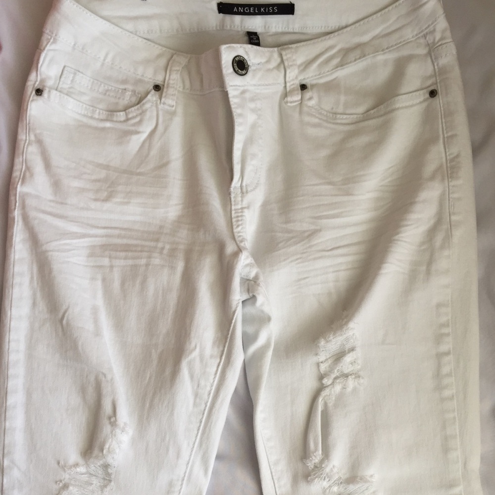 White Ripped Jeans - Picture 2 of 3